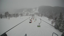 Lanovka - pohled dolů