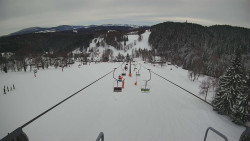 Lanovka - pohled dolů