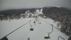 Lanovka - pohled dolů