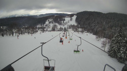 Lanovka - pohled dolů