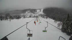 Lanovka - pohled dolů
