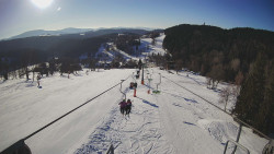 Lanovka - pohled dolů