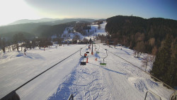 Lanovka - pohled dolů