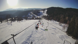 Lanovka - pohled dolů