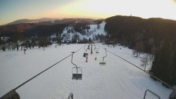 Lanovka - pohled dolů