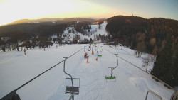 Lanovka - pohled dolů