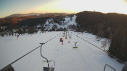 Lanovka - pohled dolů