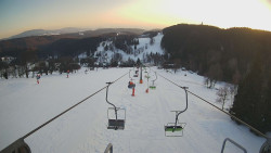 Lanovka - pohled dolů