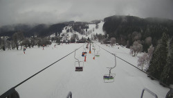 Lanovka - pohled dolů