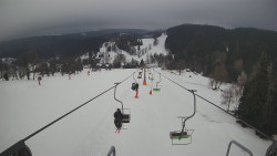 Lanovka - pohled dolů