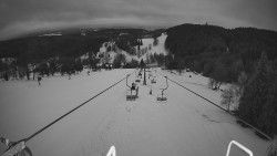 Lanovka - pohled dolů