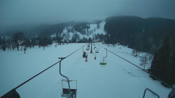 Lanovka - pohled dolů