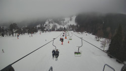 Lanovka - pohled dolů