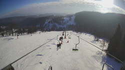 Lanovka - pohled dolů