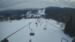 Lanovka - pohled dolů