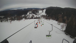 Lanovka - pohled dolů