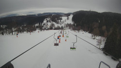 Lanovka - pohled dolů