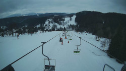 Lanovka - pohled dolů