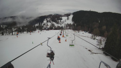 Lanovka - pohled dolů