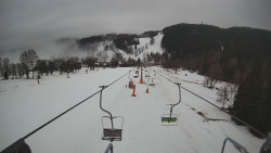 Lanovka - pohled dolů