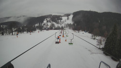 Lanovka - pohled dolů