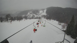 Lanovka - pohled dolů