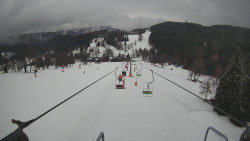 Lanovka - pohled dolů