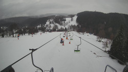 Lanovka - pohled dolů