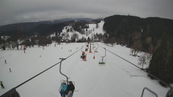 Lanovka - pohled dolů