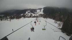 Lanovka - pohled dolů