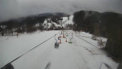 Lanovka - pohled dolů