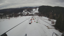 Lanovka - pohled dolů