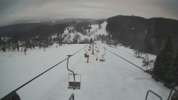 Lanovka - pohled dolů