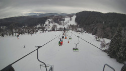 Lanovka - pohled dolů