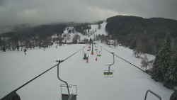 Lanovka - pohled dolů