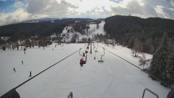 Lanovka - pohled dolů