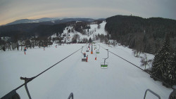 Lanovka - pohled dolů