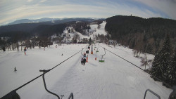 Lanovka - pohled dolů