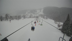 Lanovka - pohled dolů