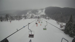 Lanovka - pohled dolů