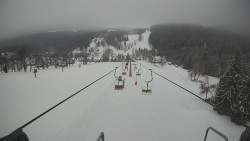 Lanovka - pohled dolů