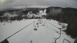 Lanovka - pohled dolů