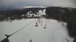 Lanovka - pohled dolů