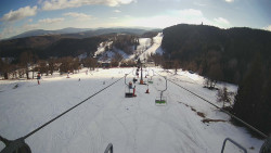 Lanovka - pohled dolů