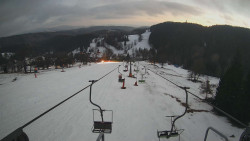 Lanovka - pohled dolů