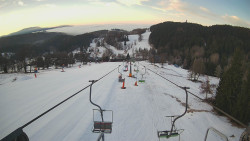 Lanovka - pohled dolů