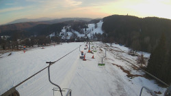 Lanovka - pohled dolů