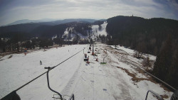 Lanovka - pohled dolů
