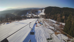 Lanovka - pohled dolů