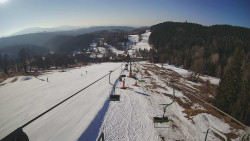 Lanovka - pohled dolů